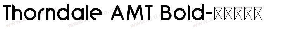 Thorndale AMT Bold字体转换